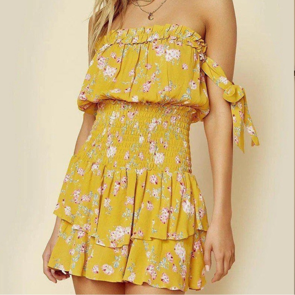 Blue Life Ballerina Romper in Golden Sun